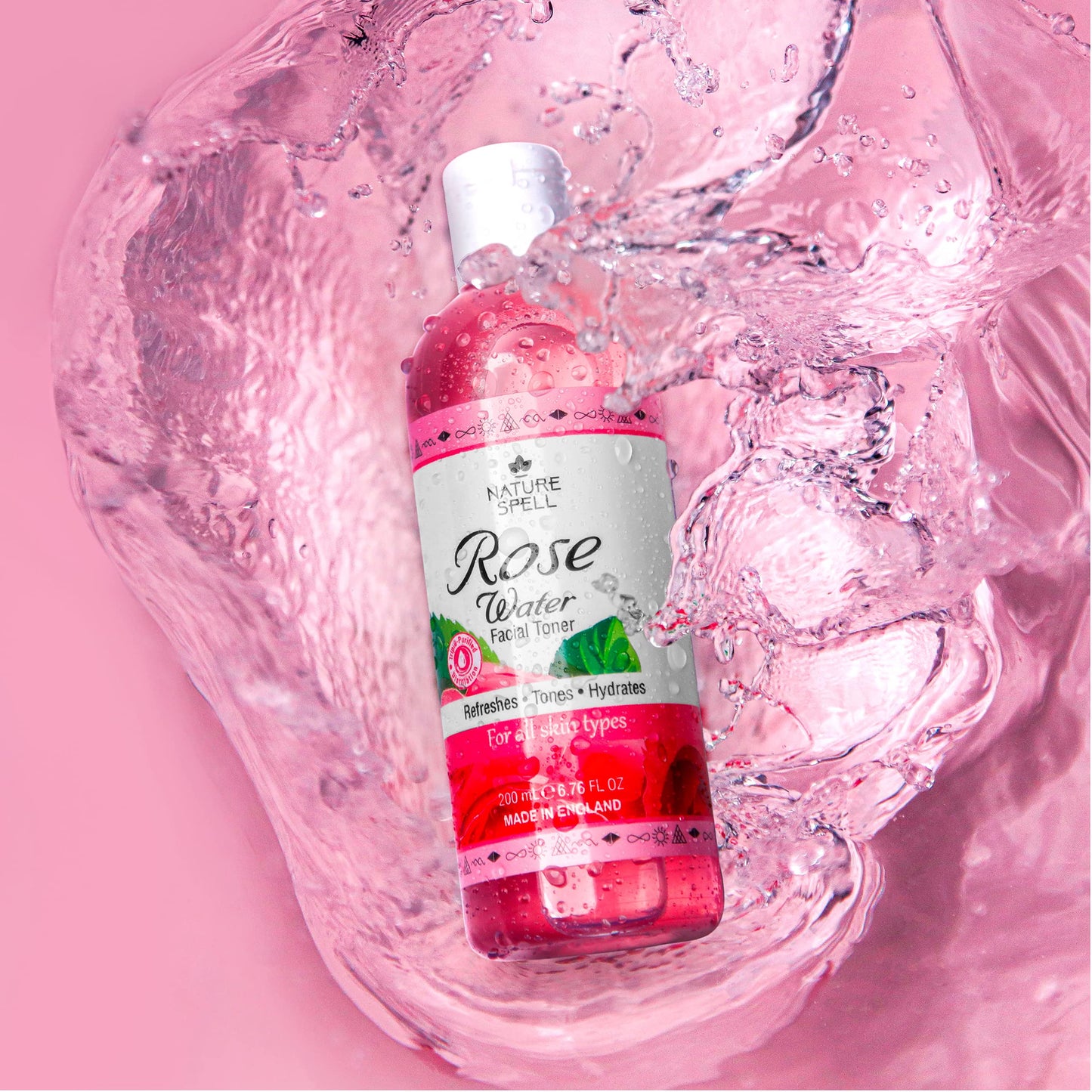 Nature Spell™ Rose Water Face Toner 200ml Skincare